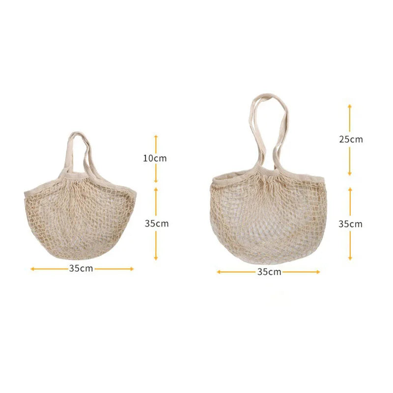 Afralia™ Mesh Net Tote Bag for Shopping & Produce - Reusable & Washable