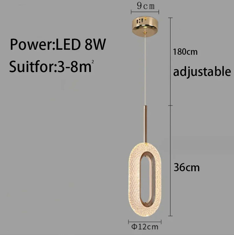 Afralia™ Modern Bedside Chandelier Wall Lamp Ceiling Light Pendant Luminaires
