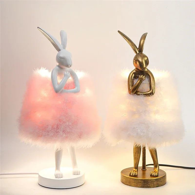 Afralia™ Rogue Rabbit LED Table Lamp for Bedroom Decor