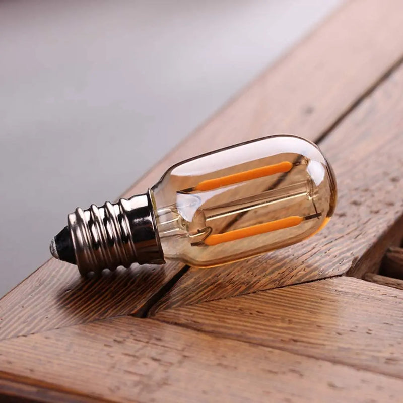 Afralia™ Amber Glass LED Bulb | Low Volts Mini Light | Warm White 2200K