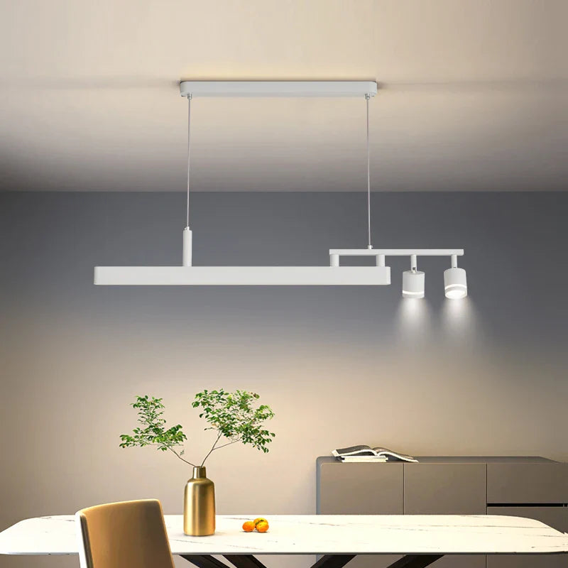 Afralia™ Modern LED Chandelier for Dining Table, Bar, and Study Room