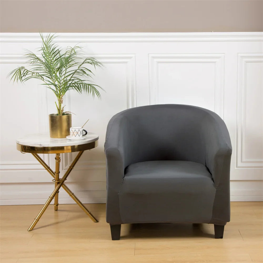 Afralia™ Printed Tub Chair Cover - Armchair Slipcover for Club Sofa