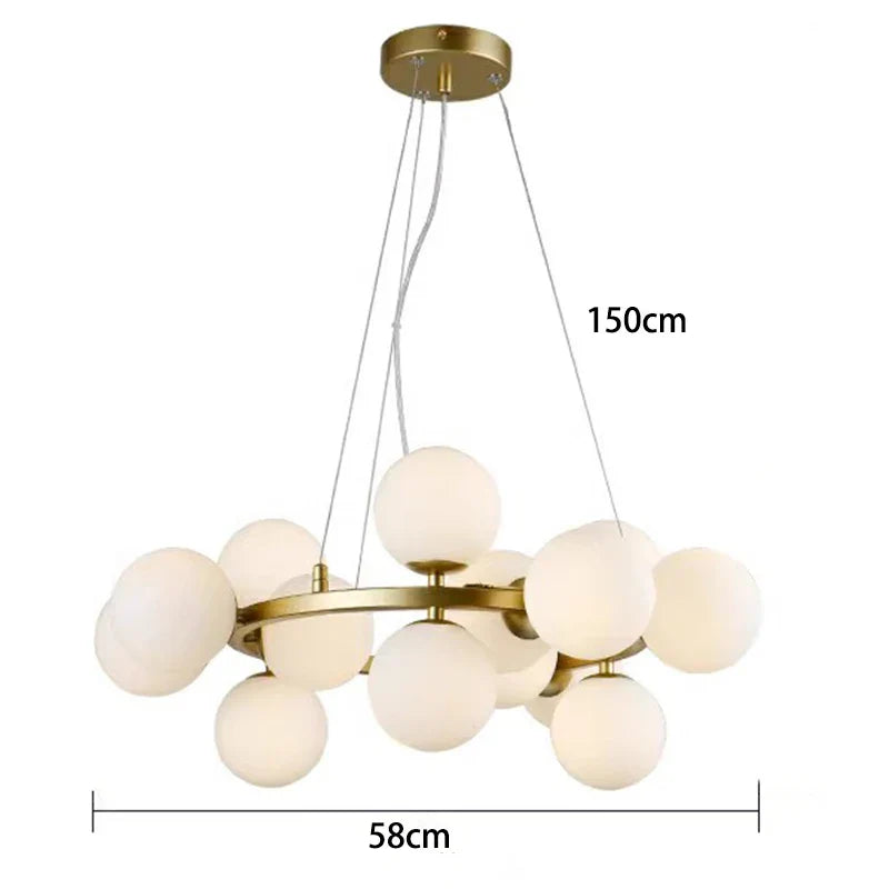 Afralia™ Modern LED Pendant Chandelier for Living Room & Dining Room Lighting