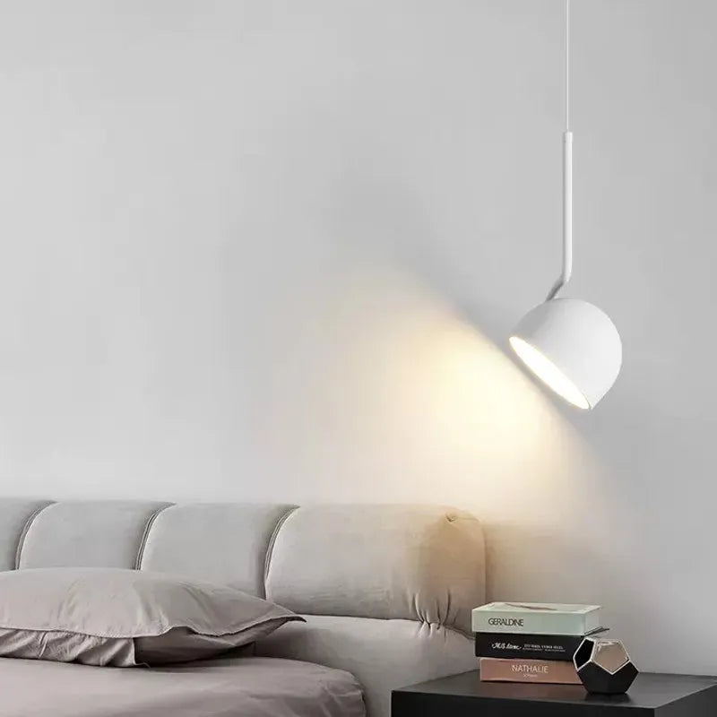 Afralia™ Spoon Iron LED Pendant Light for Minimalist Illumination in Living Spaces