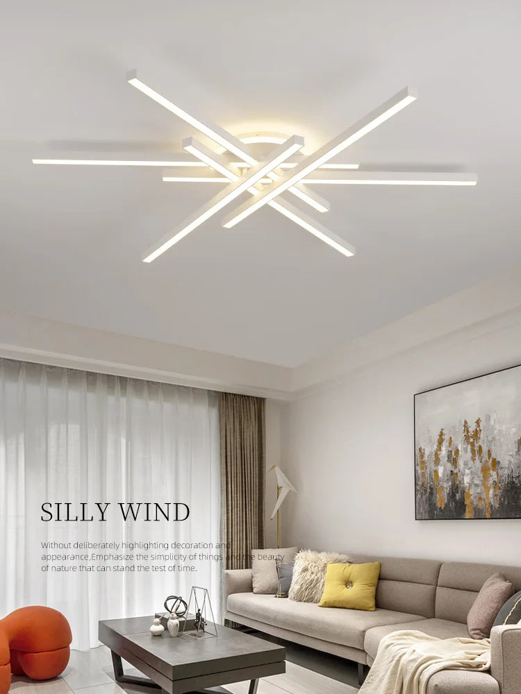 Afralia™ Nordic LED Ceiling Chandelier for Home Interior Lighting
