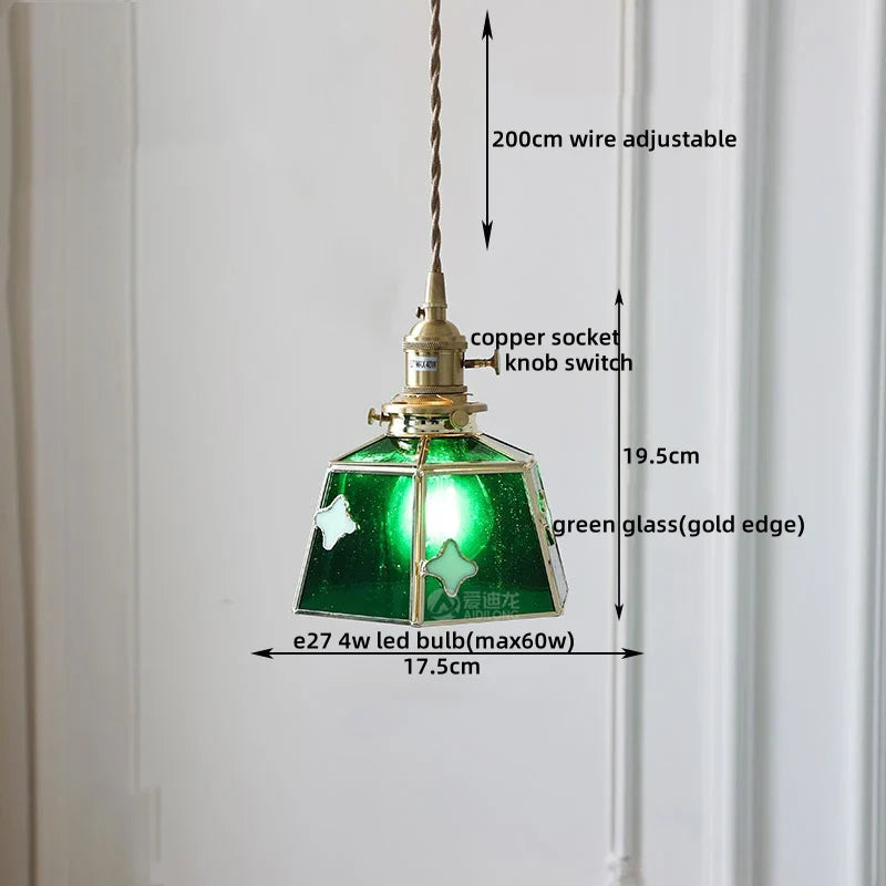 Afralia™ Glass LED Pendant Lights for Home Decor - Modern Hanging Lamp