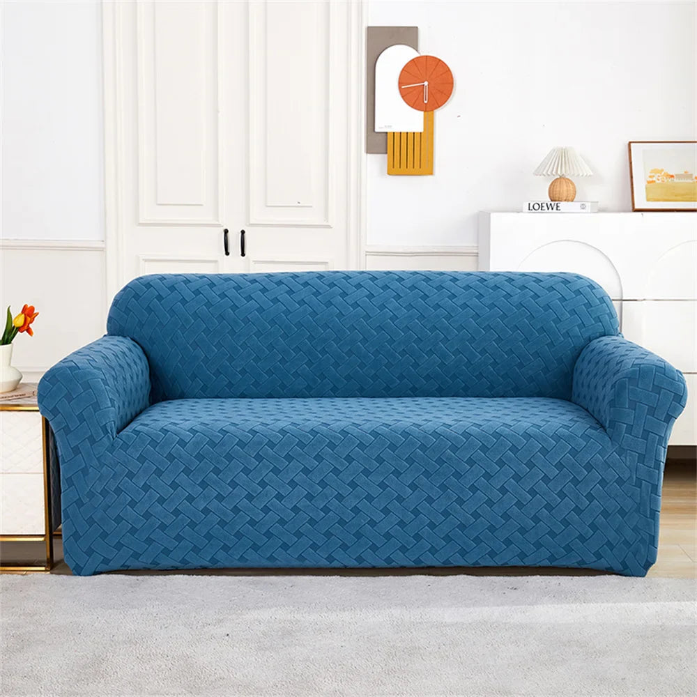 Afralia™ Thick Velvet Sofa Cover: 1/2/3/4 Seats Stretch Slipcover Protector
