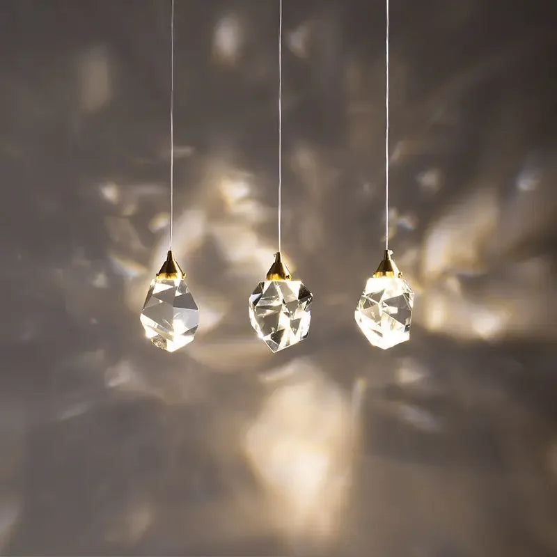 Afralia™ Diamond Crystal Ball Chandelier, Luxury LED Light Fixture for Staircase and Living Room