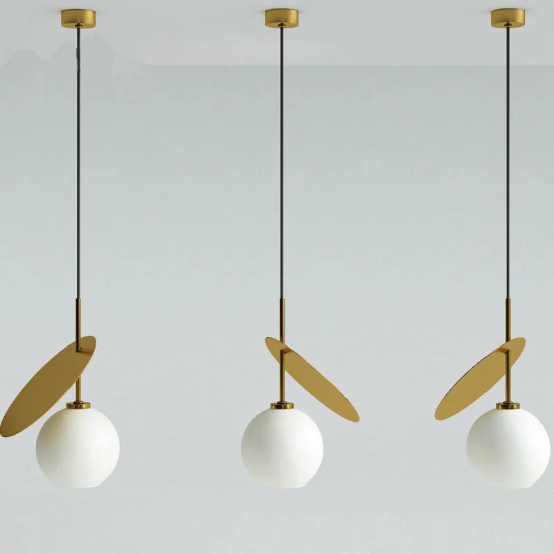Afralia™ Cherry Glass Pendant Lights: Nordic Red/White Lamp for Home Decor & Lighting