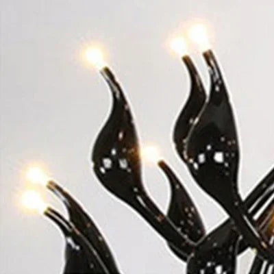 Afralia™ Iron Swan Pendant Lamp | Nordic LED Chandelier for Home Decor