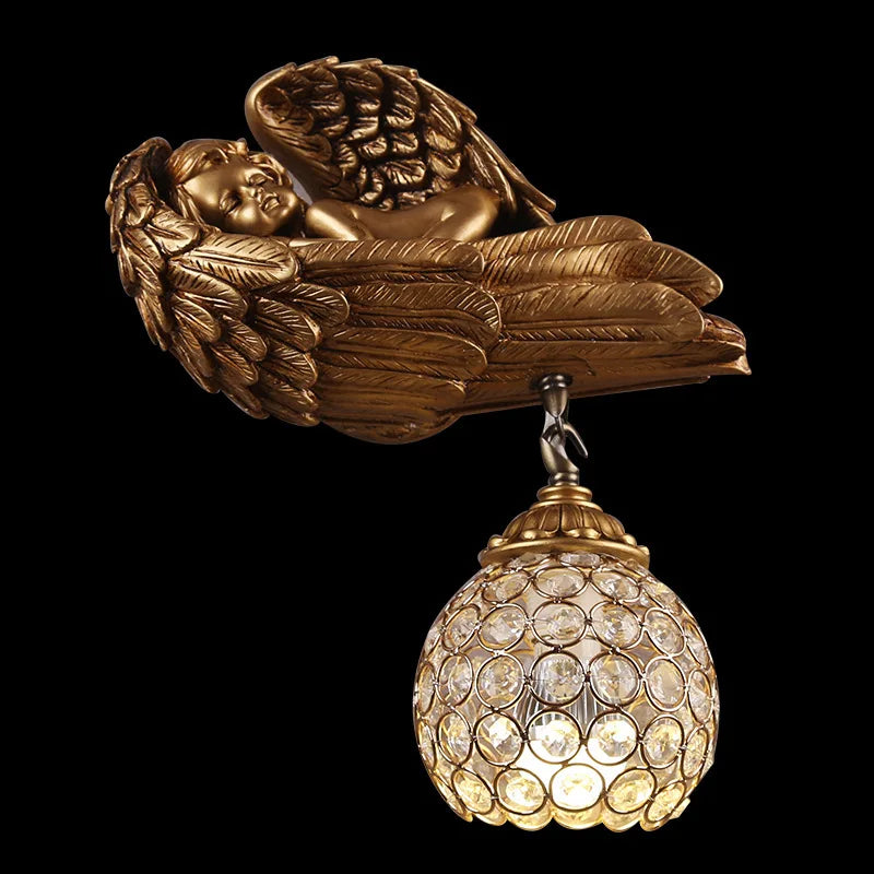 Afralia™ Little Angel Wall Lamp: Creative Bedroom Decor for Living Room & Children's Spaces