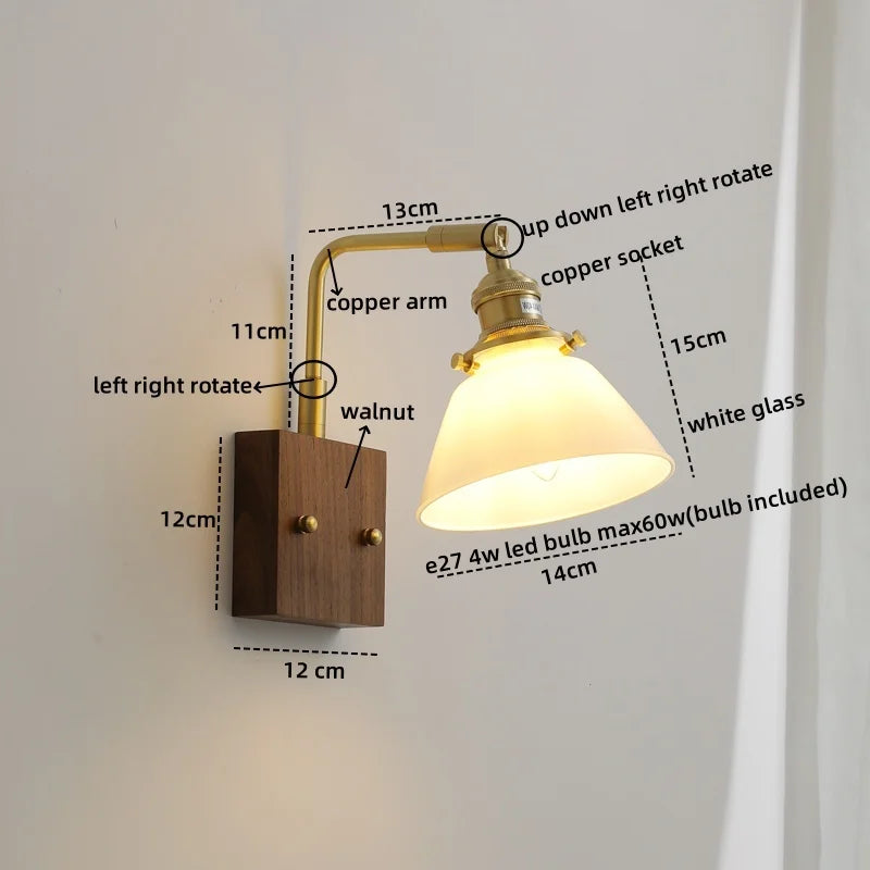 Afralia™ Nordic LED Glass Wall Lamps for Bathroom Living Room Bedroom Stair Light Fixtures