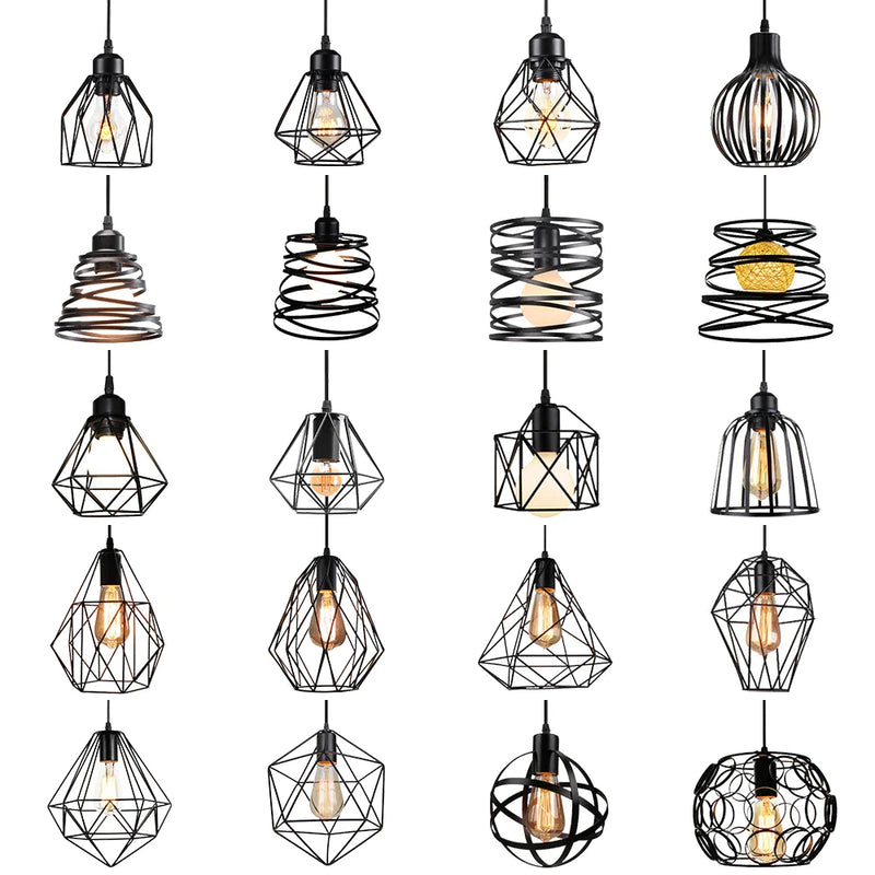 Afralia™ Industrial Black Mini Pendant Light for Dining Room, Bar, and Clothing Store