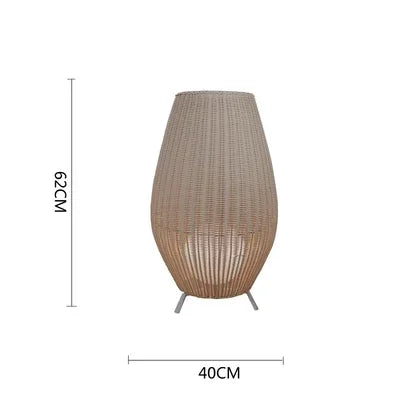 Afralia™ Lucide Colin Rattan Floor Lamp: Natural Handmade Light for Garden, Bedroom, Living Room