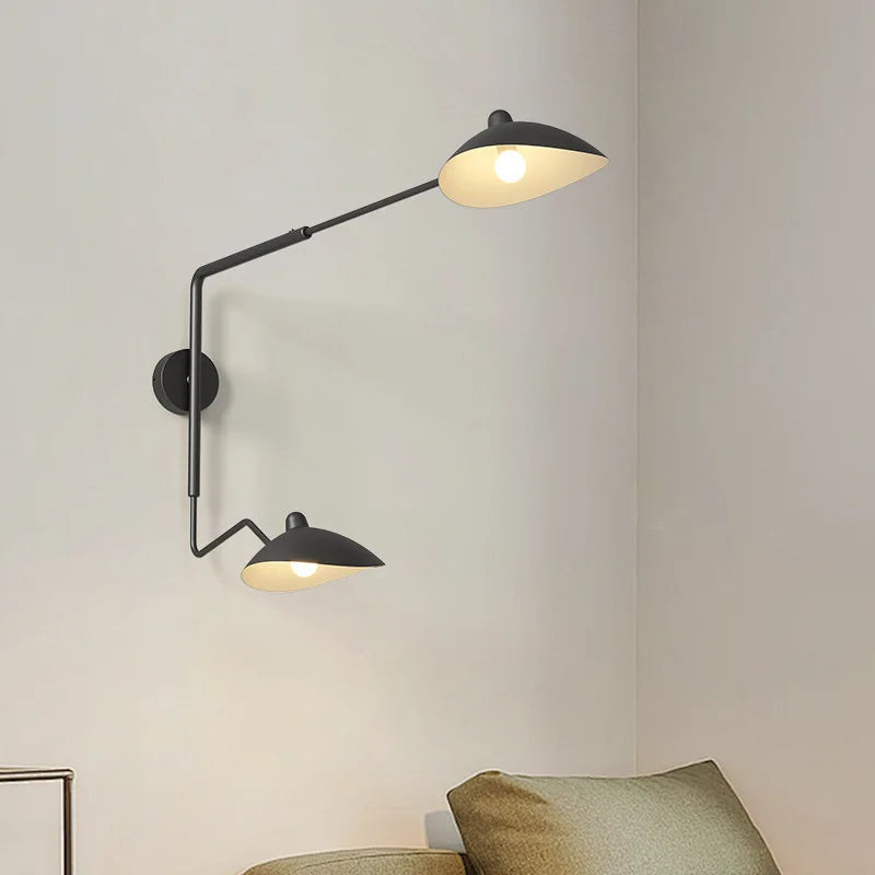Afralia™ Long Arm LED Wall Sconce Lamp with Adjustable Angle for Living Room and Bedroom
