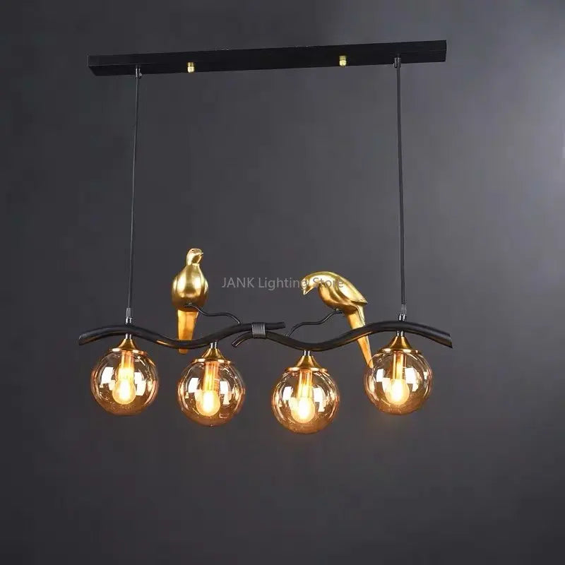 Afralia™ Glass Pendant Lights for Living Room, Restaurant & Counter, LED Interior Decor Lamps