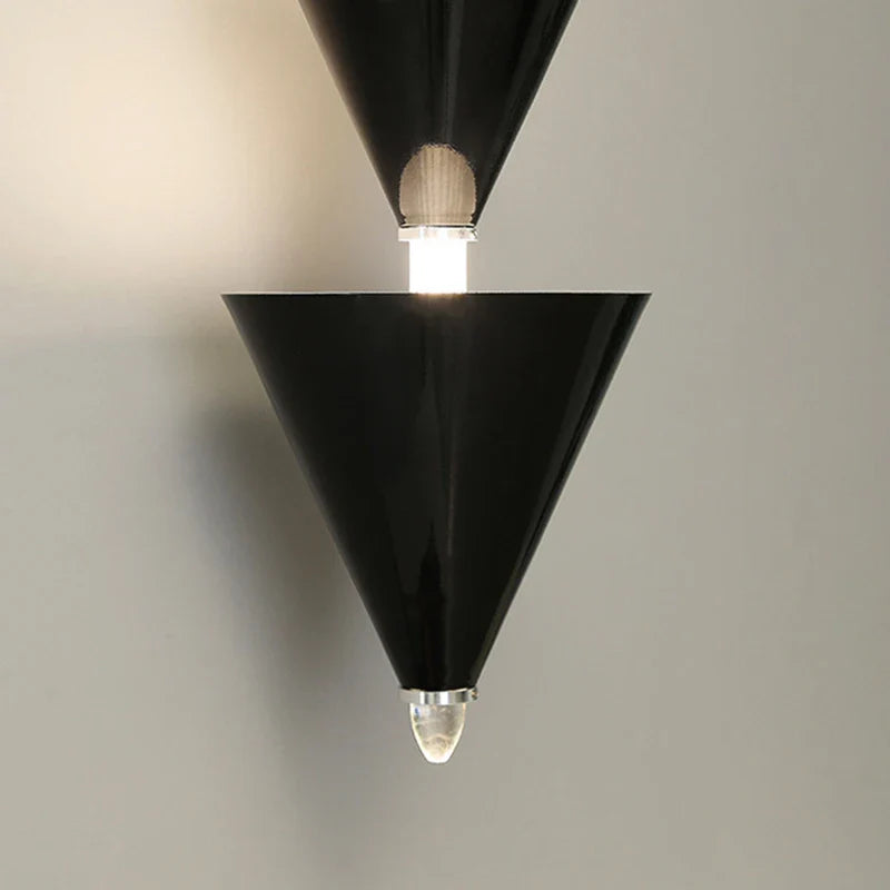 Afralia™ Gold Black Cone LED Pendant Lamp for Stylish Home and Shop Lighting