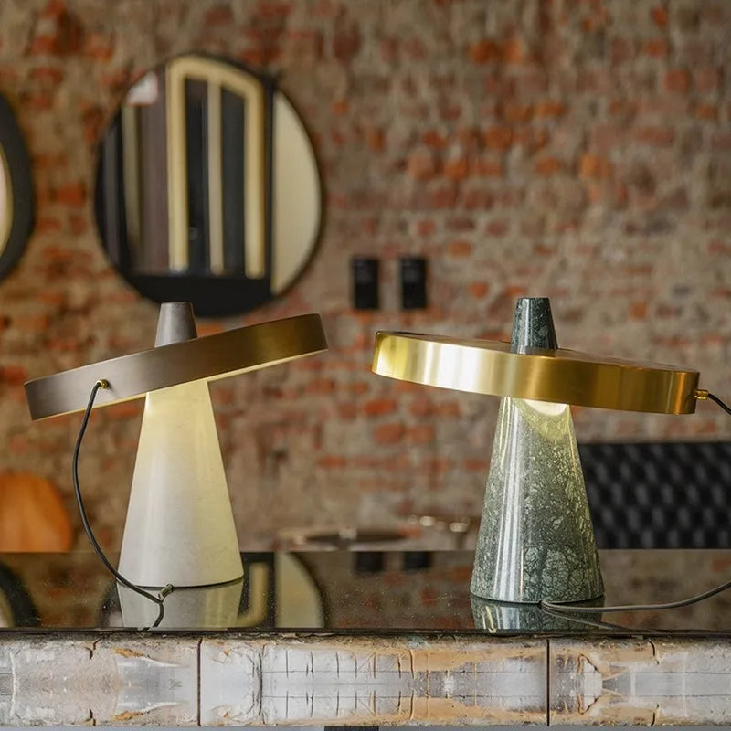 Afralia™ Marble Table Lamp: Modern Luxury Bedroom Nightstand Light