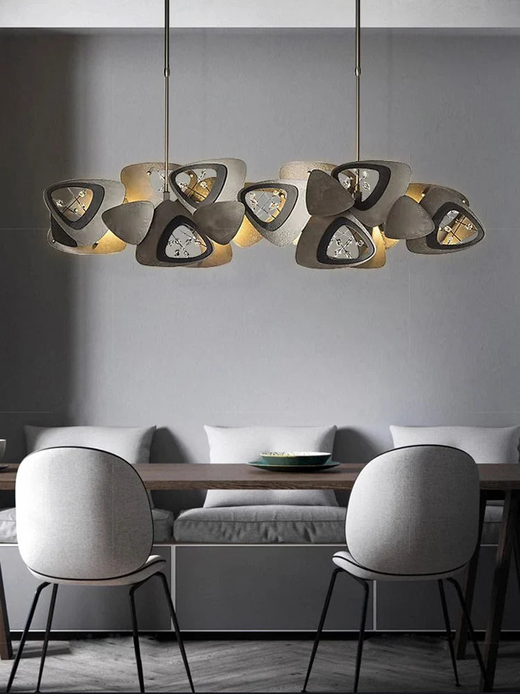 Afralia™ Postmodern Crystal LED Chandelier: Luxury Restaurant Pendant Lamp Fixture