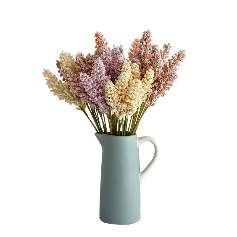 Afralia™ Lavender Artificial Flower Bundle for Wall Decor and DIY Vases Bouquet