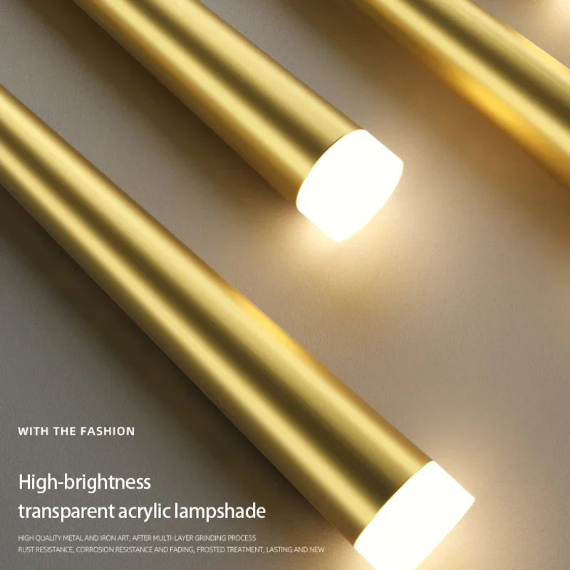 Afralia™ Long Strip LED Pendant Lamp for Modern Indoor Lighting