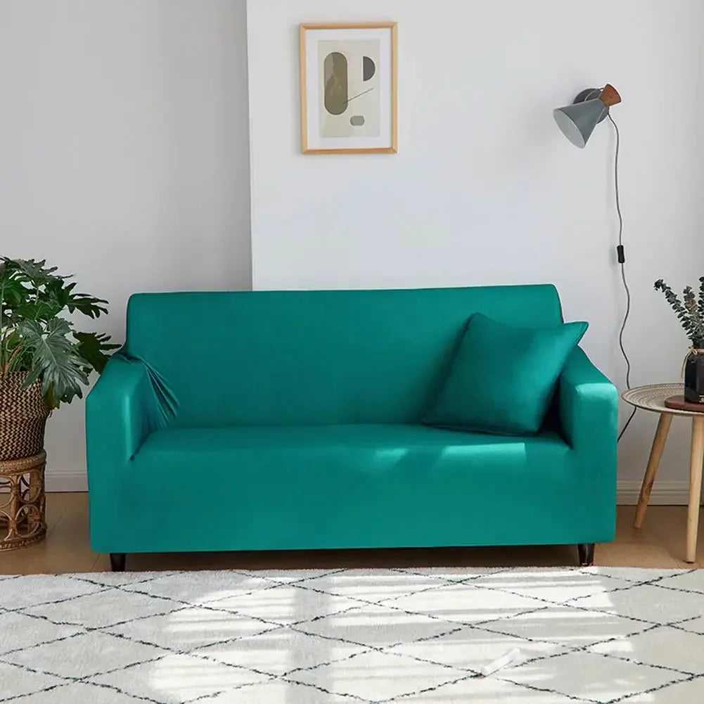 Afralia™ Solid Sofa Cover Slipcover Stretch for Chair, Loveseat, L-shaped Sectional