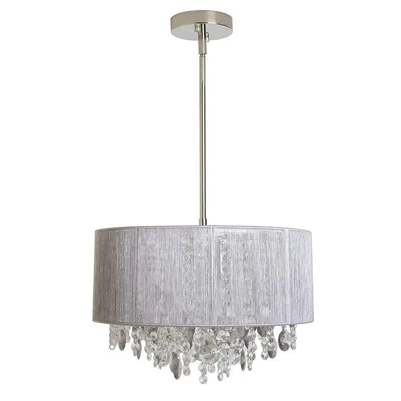 Afralia™ Crystal Fabric Pendant Lamp: Modern Minimalist Style for Bedroom, Study Room & Restaurant.