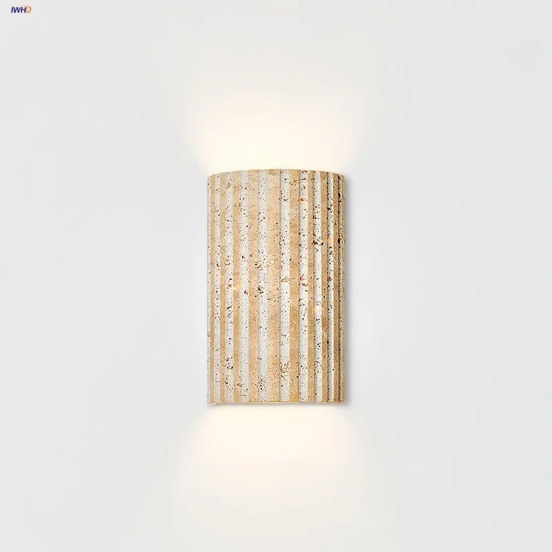 Afralia™ Yellow Cave Stone Wall Light Fixture for Home Decor and Lighting Integration