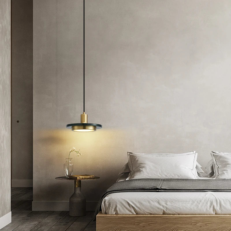 Afralia™ LED Marble Pendant Lamp: Modern Luxury Hanging Light for Home, Restaurant & Bedroom