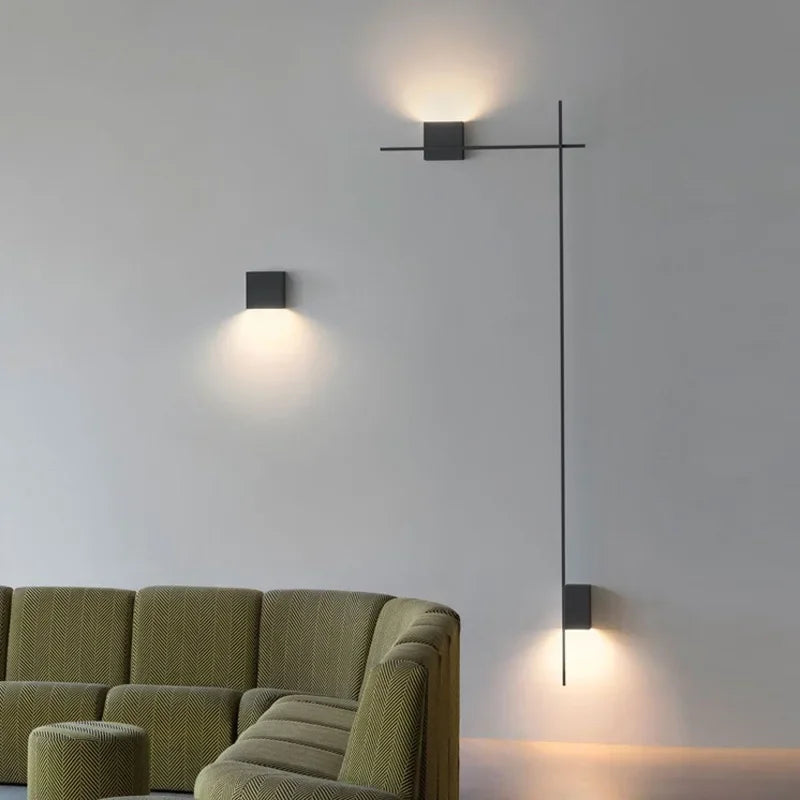 Afralia™ Minimalist LED Wall Lamp Strip for Living Room Background, Stair Fixture