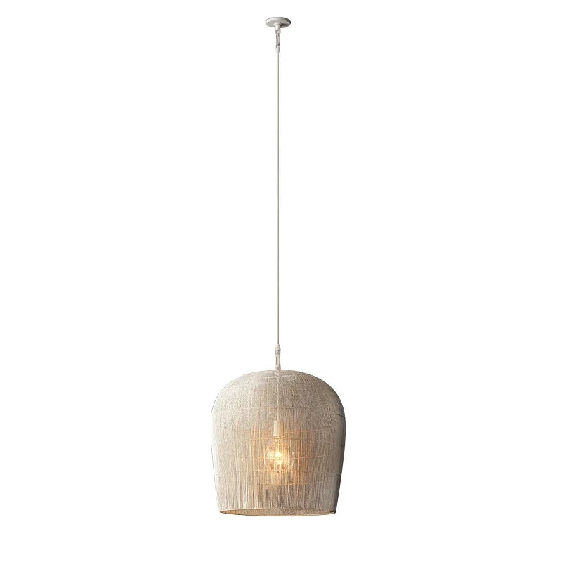 Afralia™ Rattan LED Pendant Chandelier for Dining Room, Bedroom, and Bar