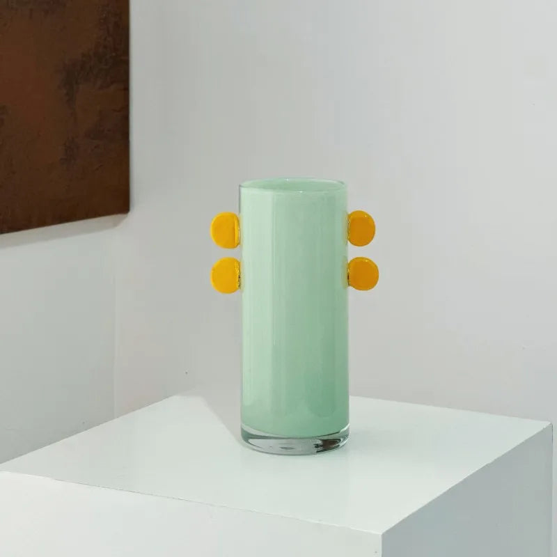 Afralia™ Geometric Glass Vase Color Patches Hydroponics Terrarium Home Decoration