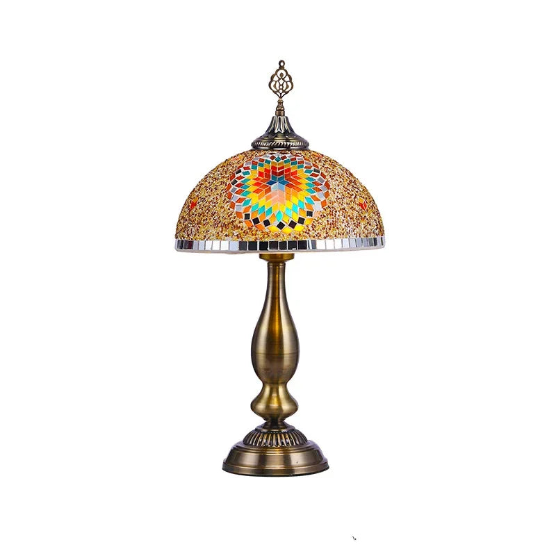 Afralia™ Mushroom Umbrella Table Lamp Retro Ethnic Türkiye Decor Nightlight Exotic Decor