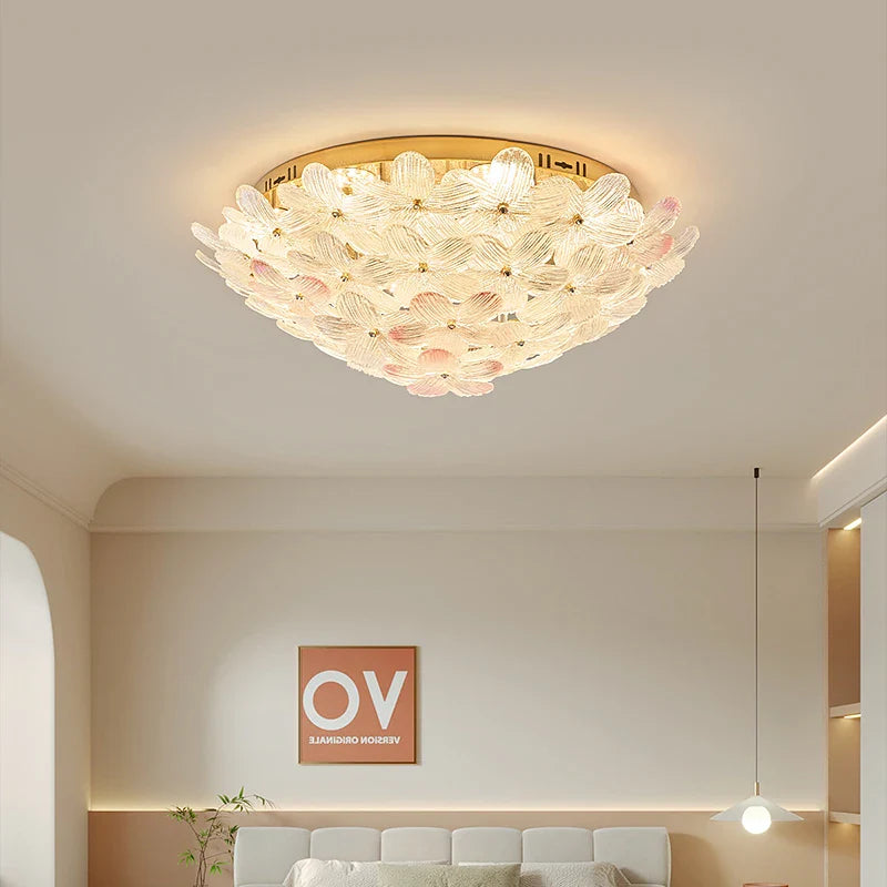 Afralia™ Petal Flower Light for Master Bedroom, Full Spectrum, Eye Protection, Popular Creme Fraiche