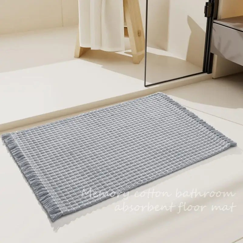 Afralia™ Woven Entryway Runner with Tassels and Non-Shedding Washable Pile