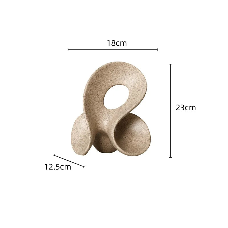 Afralia™ Coral Hollow Sculpture - Artistic Home Decor Figurine