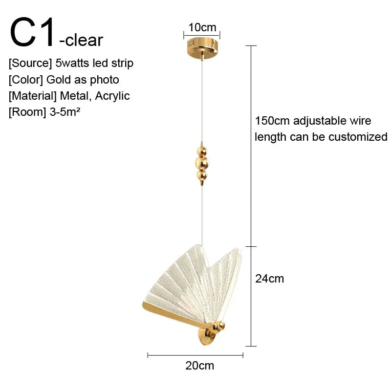 Afralia™ Gold Nordic Pendant Lights Indoor Kitchen Dining Room Home Decor