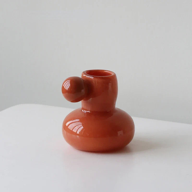 Afralia™ Cute Glass Ball Candle Holder Home Decor Aromatherapy Candelabrum