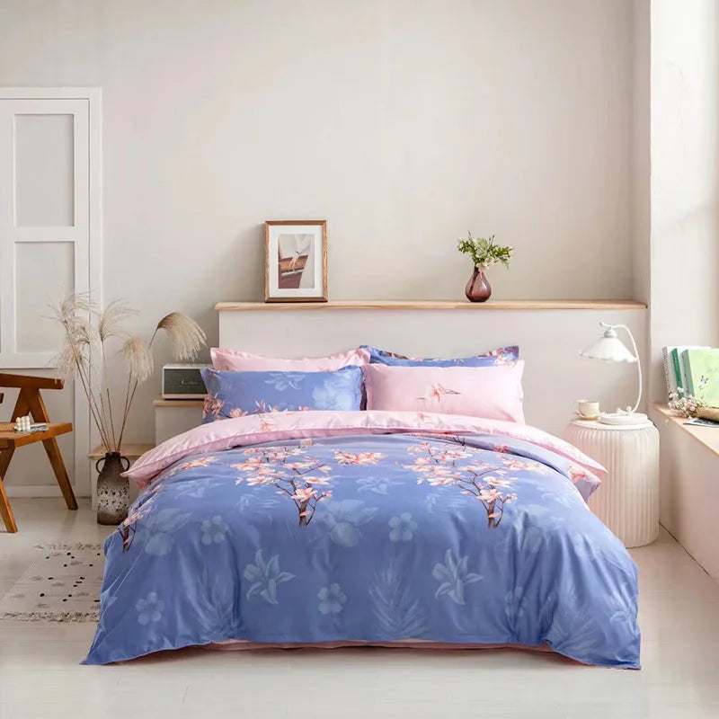 Afralia™ Pattern Printed Duvet Cover Set with 2 Pillowcases in Various Sizes