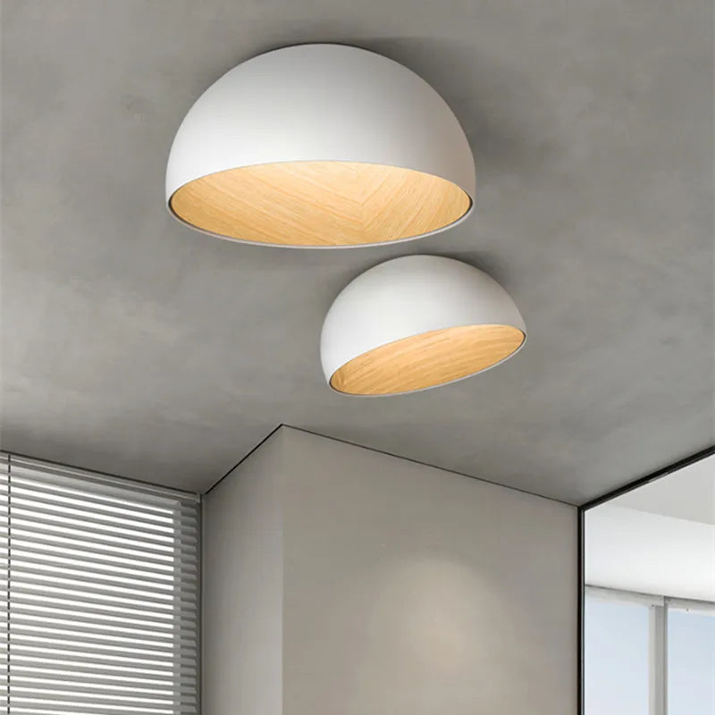 Afralia™ Duo Ceiling Light Kitchen Living Room Bedroom Wood Lamp Post-modern Design