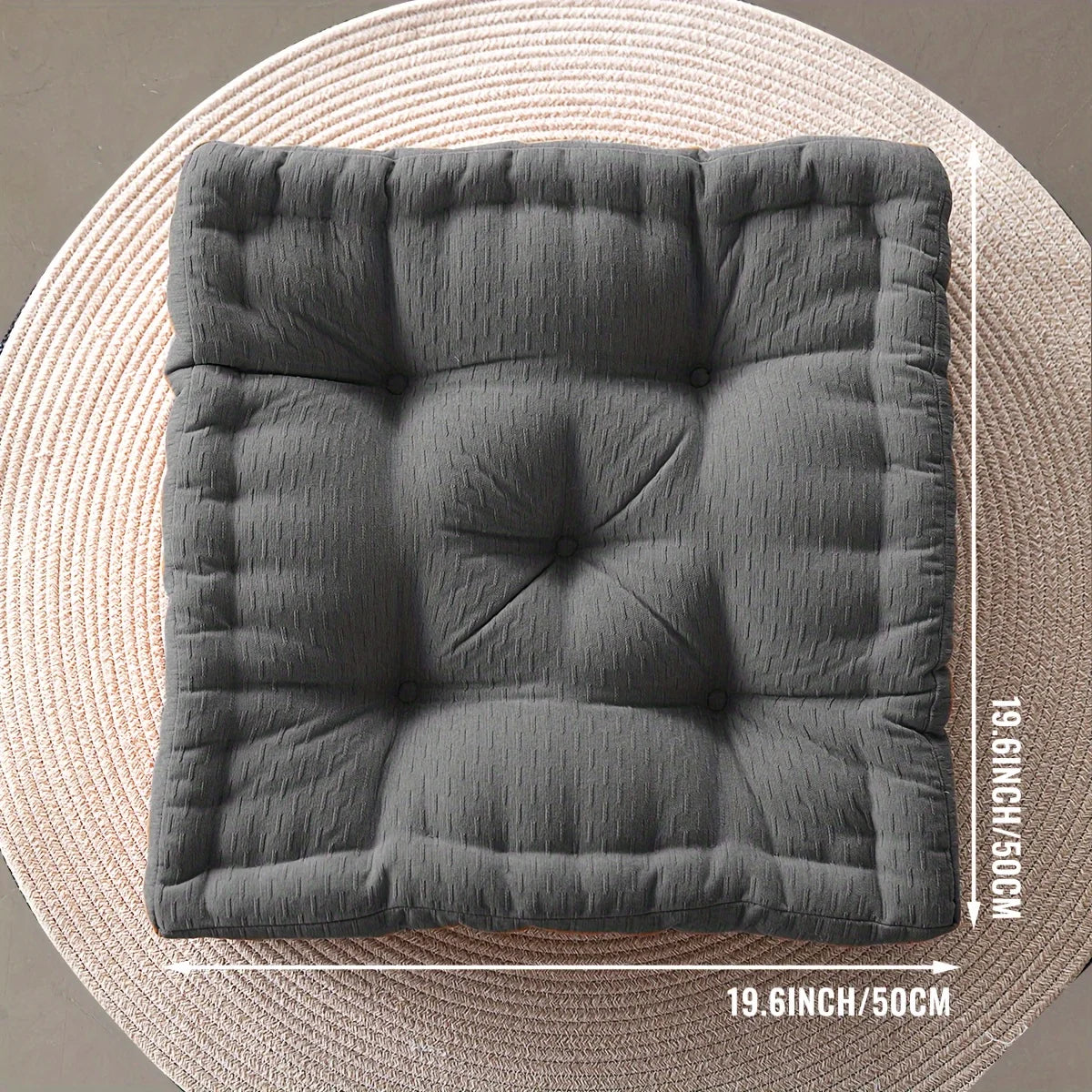 Afralia™ Chenille Tufted Large Pillows Seating Cushions for Meditation Yoga Living Room