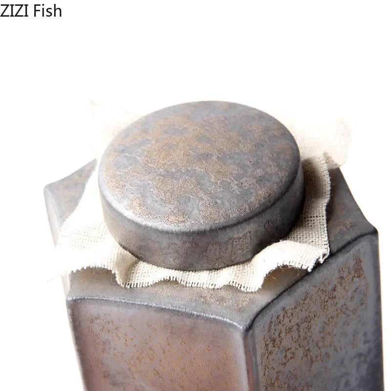 Afralia™ Ceramic Tea Canister Storage Jar Set