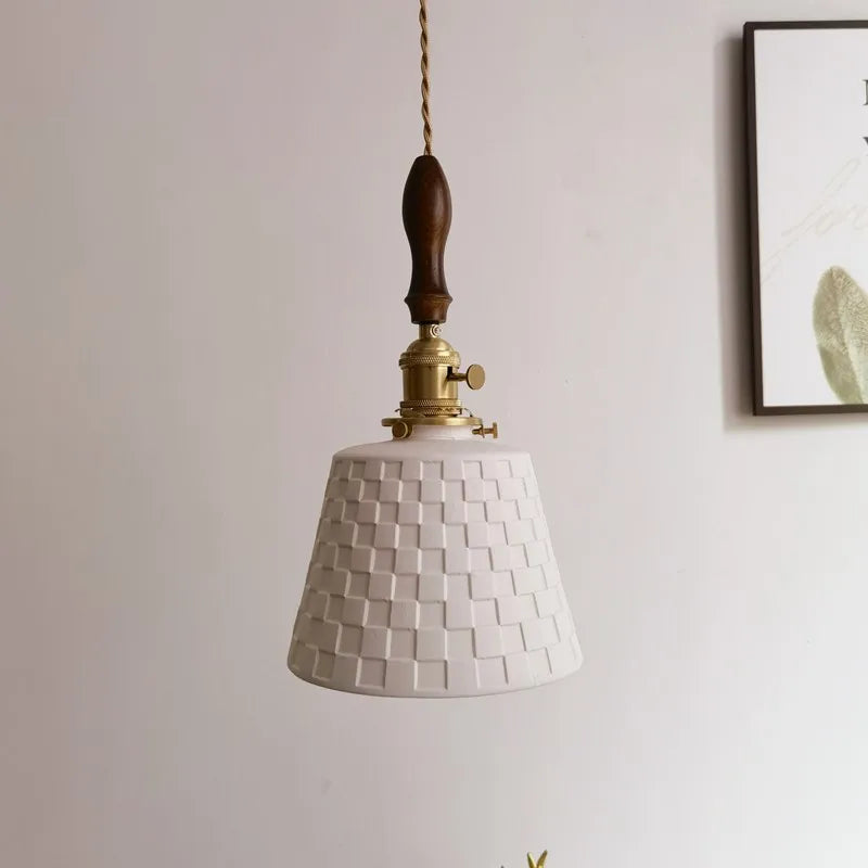 Afralia™ Ceramic Copper LED Pendant Light for Kitchen Dining Bedroom Decor