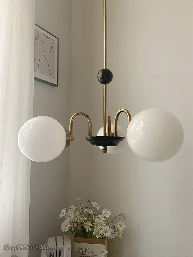 Afralia™ Nordic Modern G9 LED Chandelier Chrome Gold Glass Suspension for Foyer & Bedroom