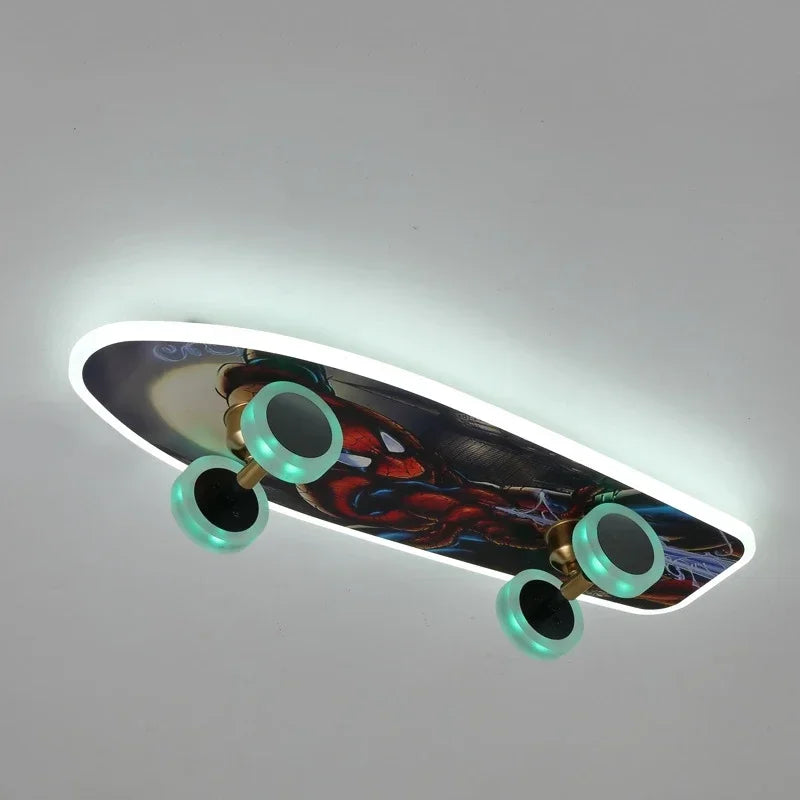 Afralia™ Skateboard Ceiling Lights: Modern Nordic Design for Children's Room, Boy/Girl Living Decor