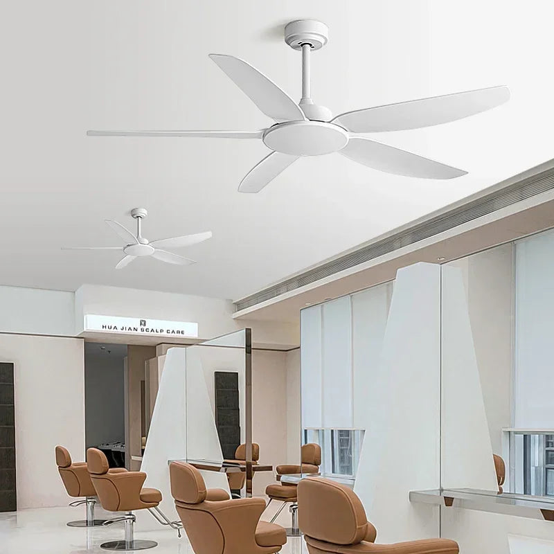 Afralia™ 58-Inch Black Ceiling Fan with Remote Control for Commercial Use