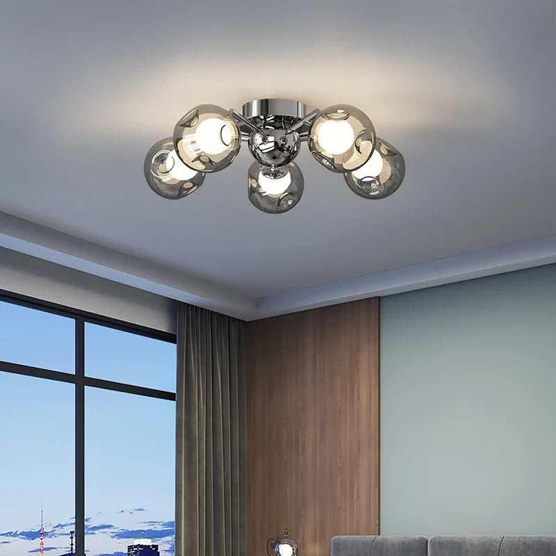 Afralia™ Nordic LED Ceiling Chandelier for Living Room Dining Bedroom Pendant Lights