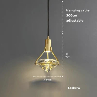 Afralia™ Art Deco LED Glass Ceiling Chandelier Pendant Light - Vintage American Style
