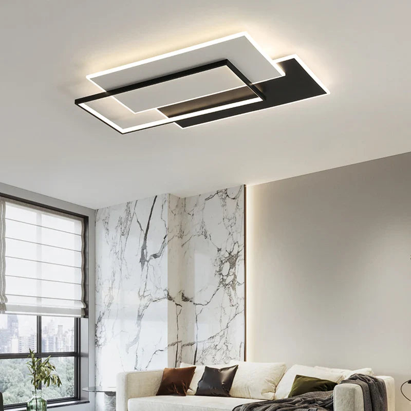 Afralia™ Modern LED Chandelier for Living Room, Bedroom, Dining Room - Dimmable Indoor Lighting Fixtures