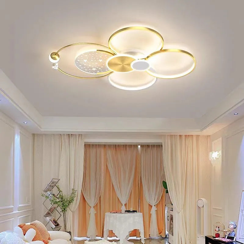 Afralia™ Luxury LED Ceiling Chandelier for Modern Bedroom & Living Room